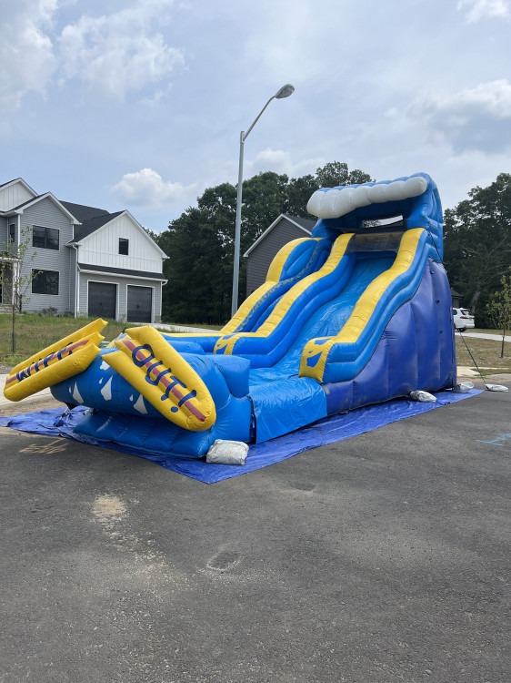 20 foot wipeout waterslide